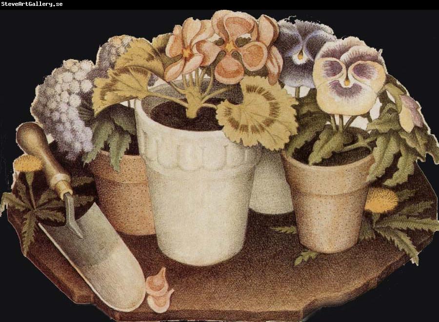 Grant Wood Cultivation of Flower